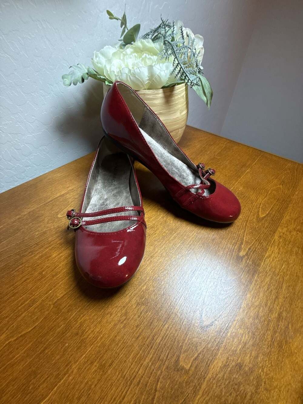 Rampage Red Patent Flat Shoes 7